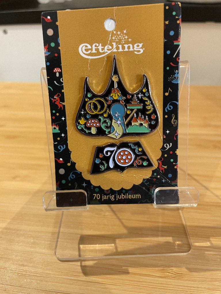 Efteling 70 Jaar pin, Verzamelen, Ophalen, Nieuw, Button of Speldje