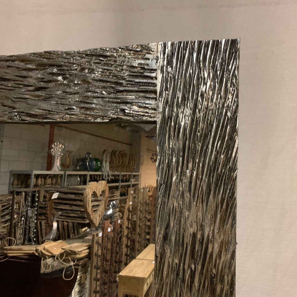 grote spiegel - houten lijst - 200 x 100 cm - Gratis bezorgd, TTM Wonen, Meubels – (Perzische) Tapijten en Woonaccessoires, 200 cm of meer