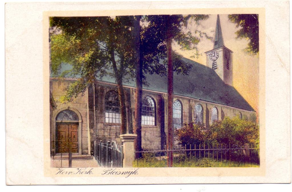 Bleiswijk Herv. Kerk ca 1925, Verzenden, 1920 tot 1940, Ongelopen, Zuid-Holland