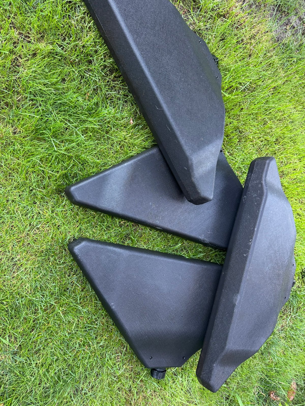 Parasolvoet tegel 4 stuks, Ophalen, Gebruikt, Minder dan 1 meter, Parasolvoet