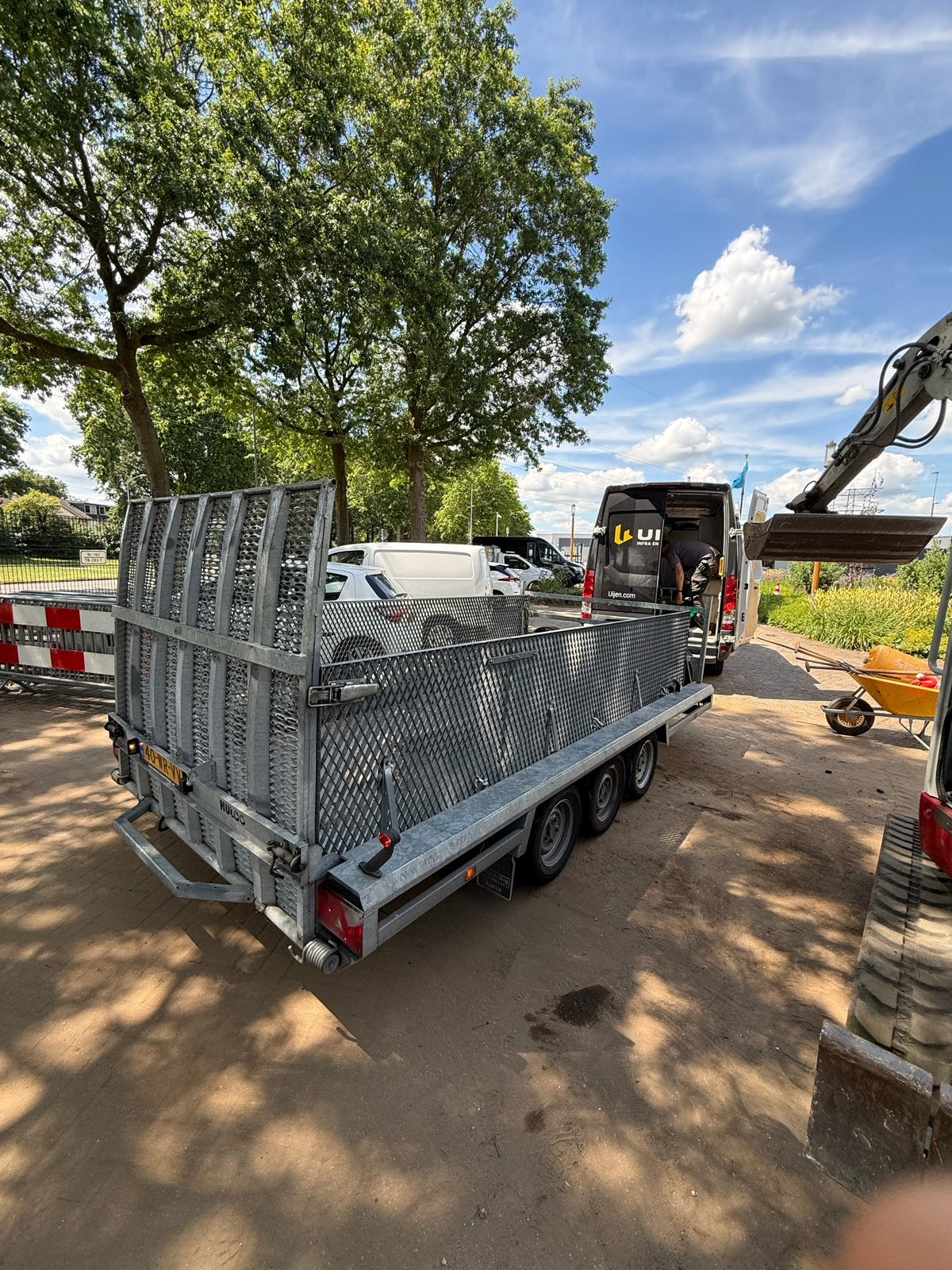 Loofrekken Hulco Terrax aanhanger, Ophalen, Gebruikt