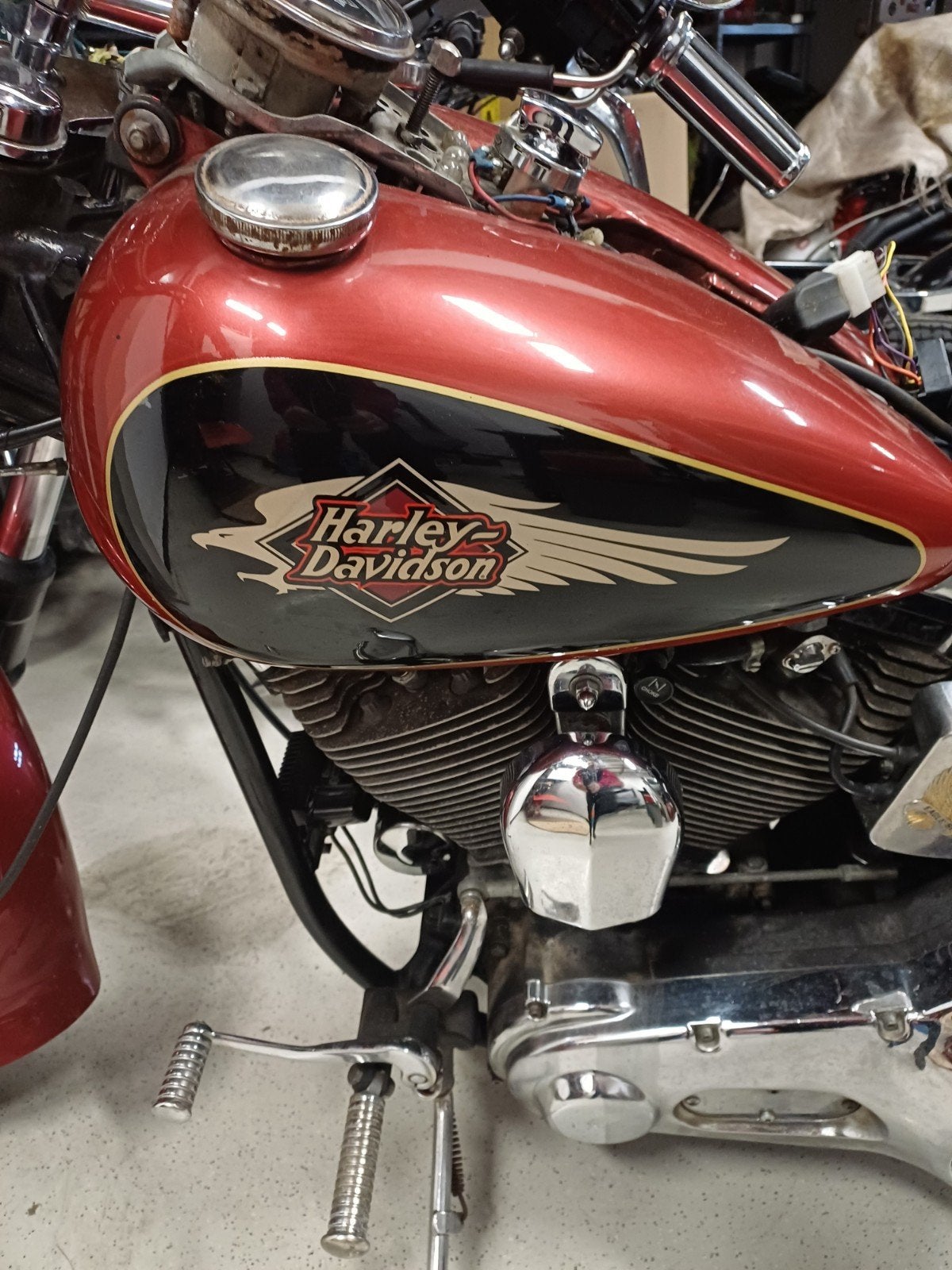 HD Softail onderdelen te koop (spuitset, wielen, primair), Ophalen, Gebruikt