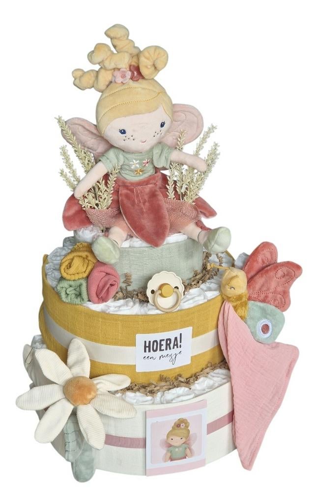 Grote luiertaart meisje , babyshower ,kraamkado, Ophalen, Kraamcadeau, Babycadeau-idee, Nieuw
