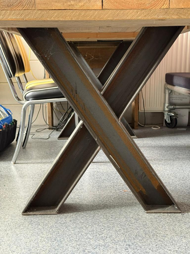 Kruispoten H balk 2 stuks voor eettafel, Ophalen, Zo goed als nieuw, Rechthoekig, 50 tot 100 cm