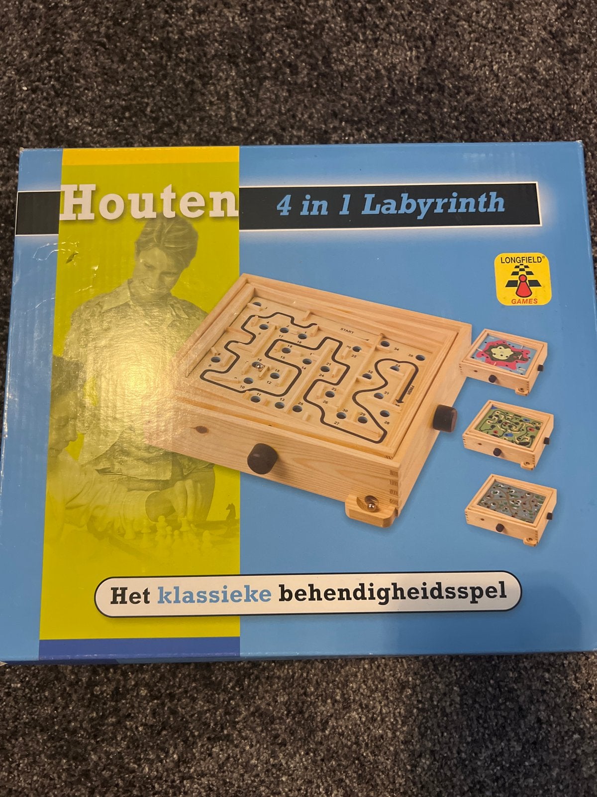Houten 4-in-1 Labyrinth, Ophalen of Verzenden, Nieuw, Jongen of Meisje
