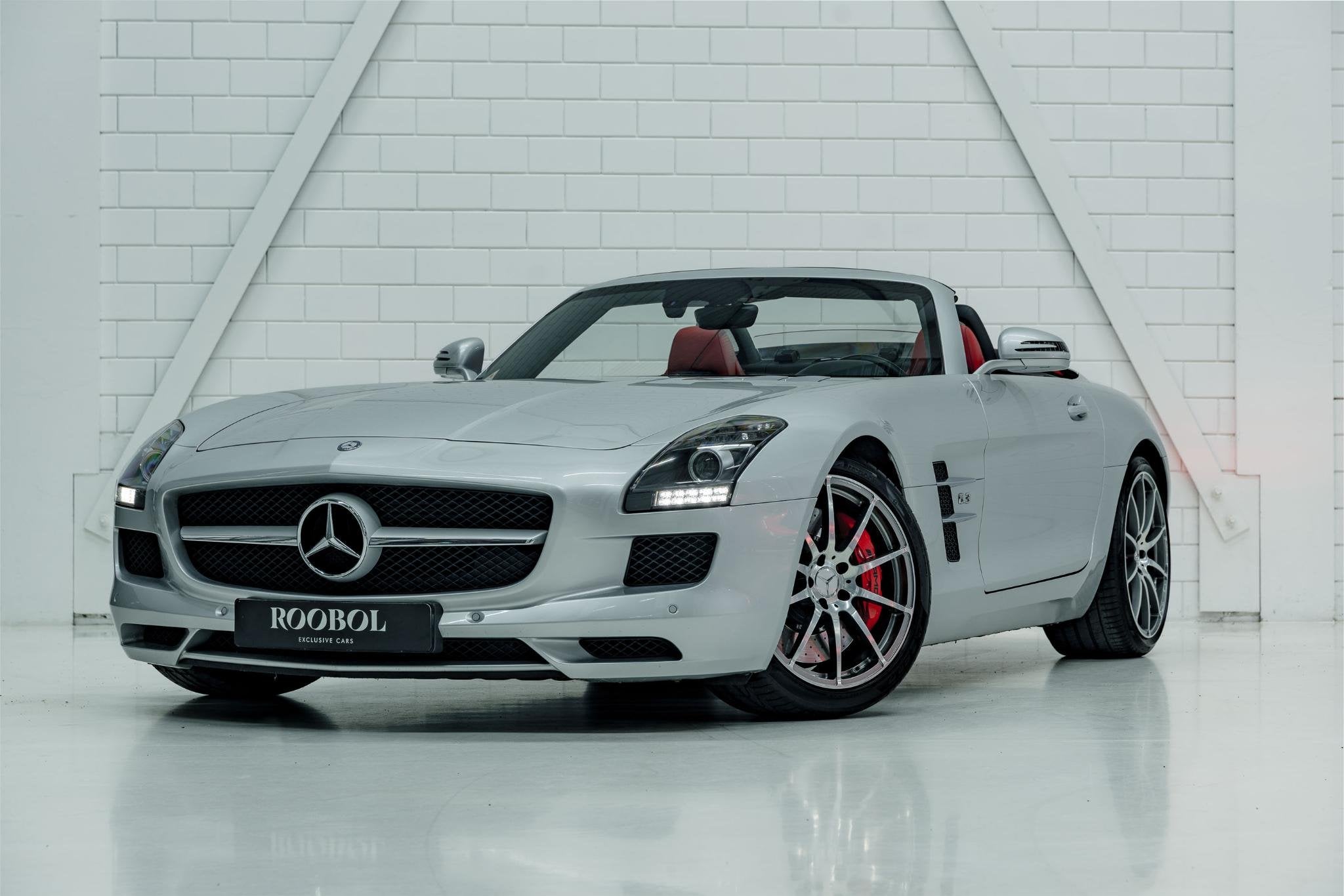 Mercedes-Benz SLS Roadster 6.3 AMG l Rood Leder l Rode Cabri, Auto's, Automaat, Euro 5, Achterwielaandrijving, Cabriolet
