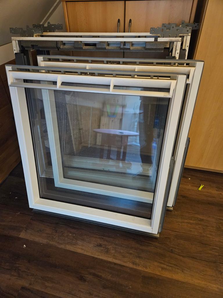 2x Velux GGL PK04 Dakraam - Goede staat, zonder gootstuk, Ophalen, Gebruikt, 80 tot 120 cm, 80 tot 120 cm