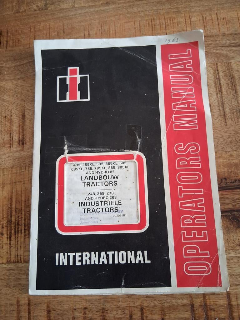Ihc gebruiksaanwijzing, Ophalen of Verzenden, Zo goed als nieuw, Overige onderwerpen