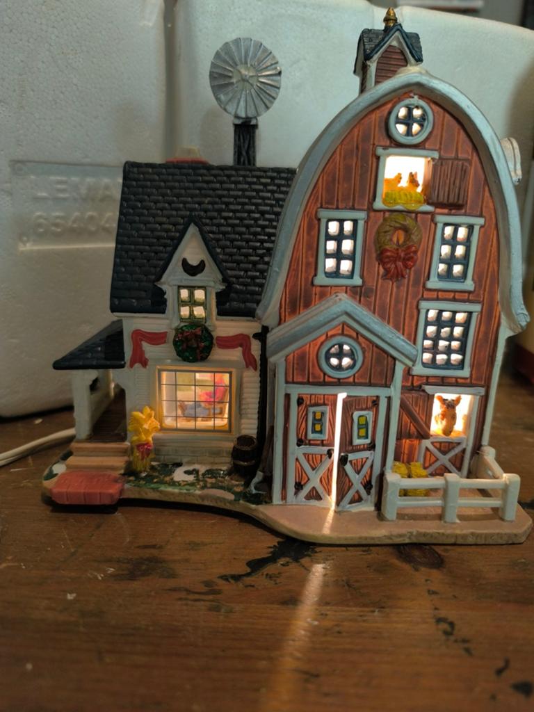 Mooi oud lemax huisje le ferme de chuck, Diversen, Ophalen of Verzenden