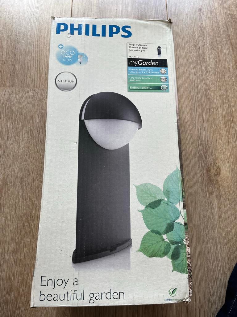 Philips myGarden Buitenlamp - Antracietgrijs, Ophalen, Minder dan 50 watt, Netvoeding, Vloerlamp
