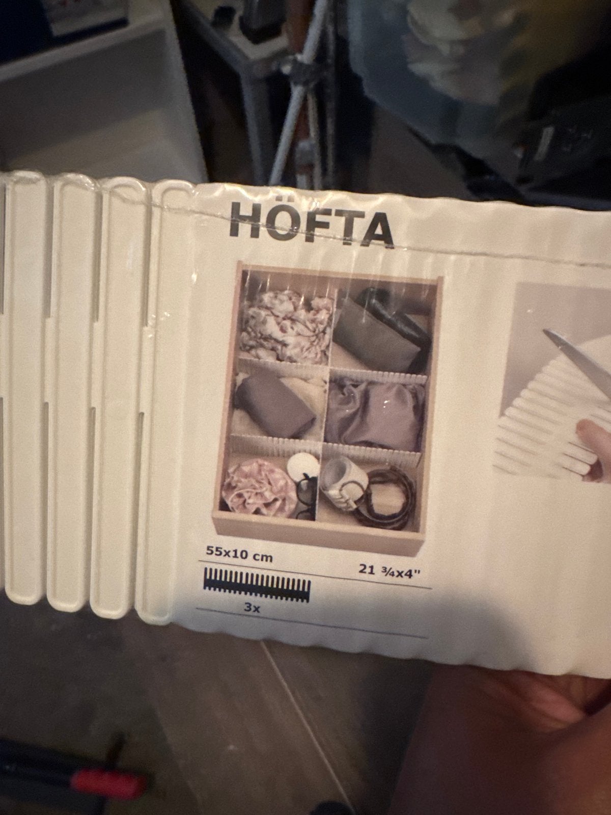 IKEA HÖFTA ladeverdeler nieuw in verpakking, Huis en Inrichting, Ophalen, Nieuw, Wit, Kunststof