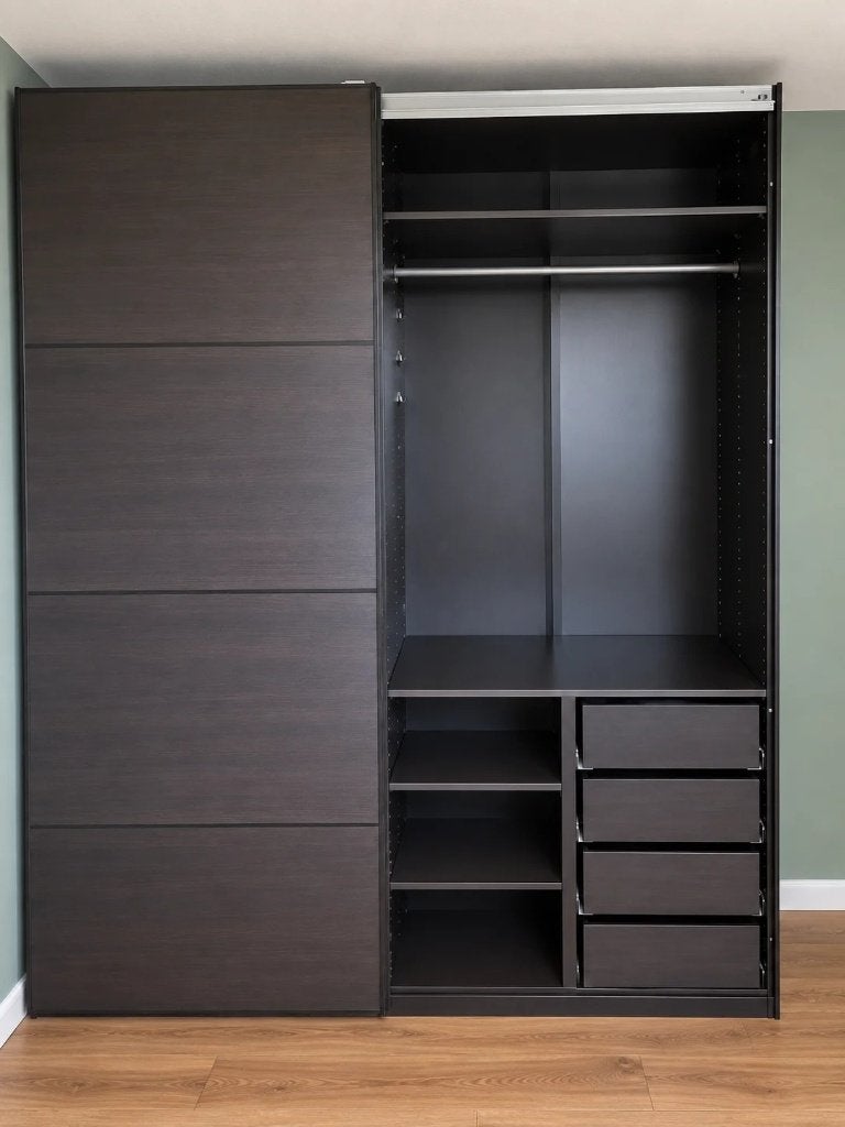 Kledingkast ikea pax 200x236 Leveren en monteren mgl., Huis en Inrichting, 200 cm of meer, Ikea, Www.KasparWinkel.nl, Met klep(pen)