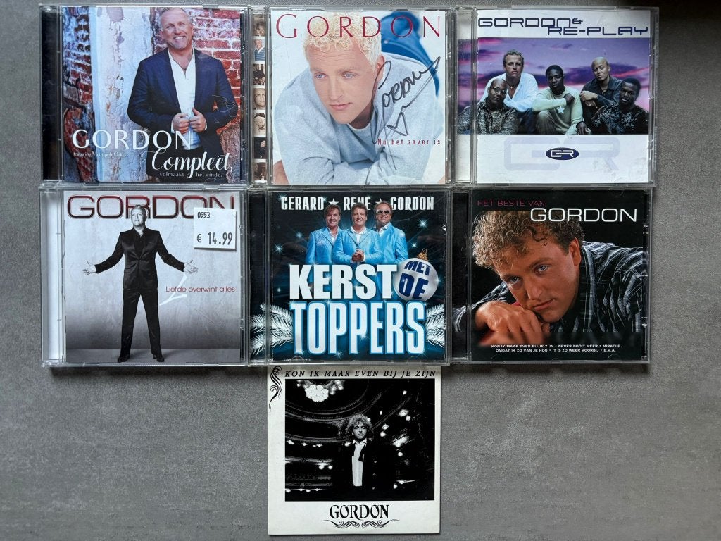 Gordon & Toppers 6xcd- Het Beste Van, Liefde, GR, Compleet, Cd's en Dvd's, Ophalen of Verzenden, Gebruikt, Pop