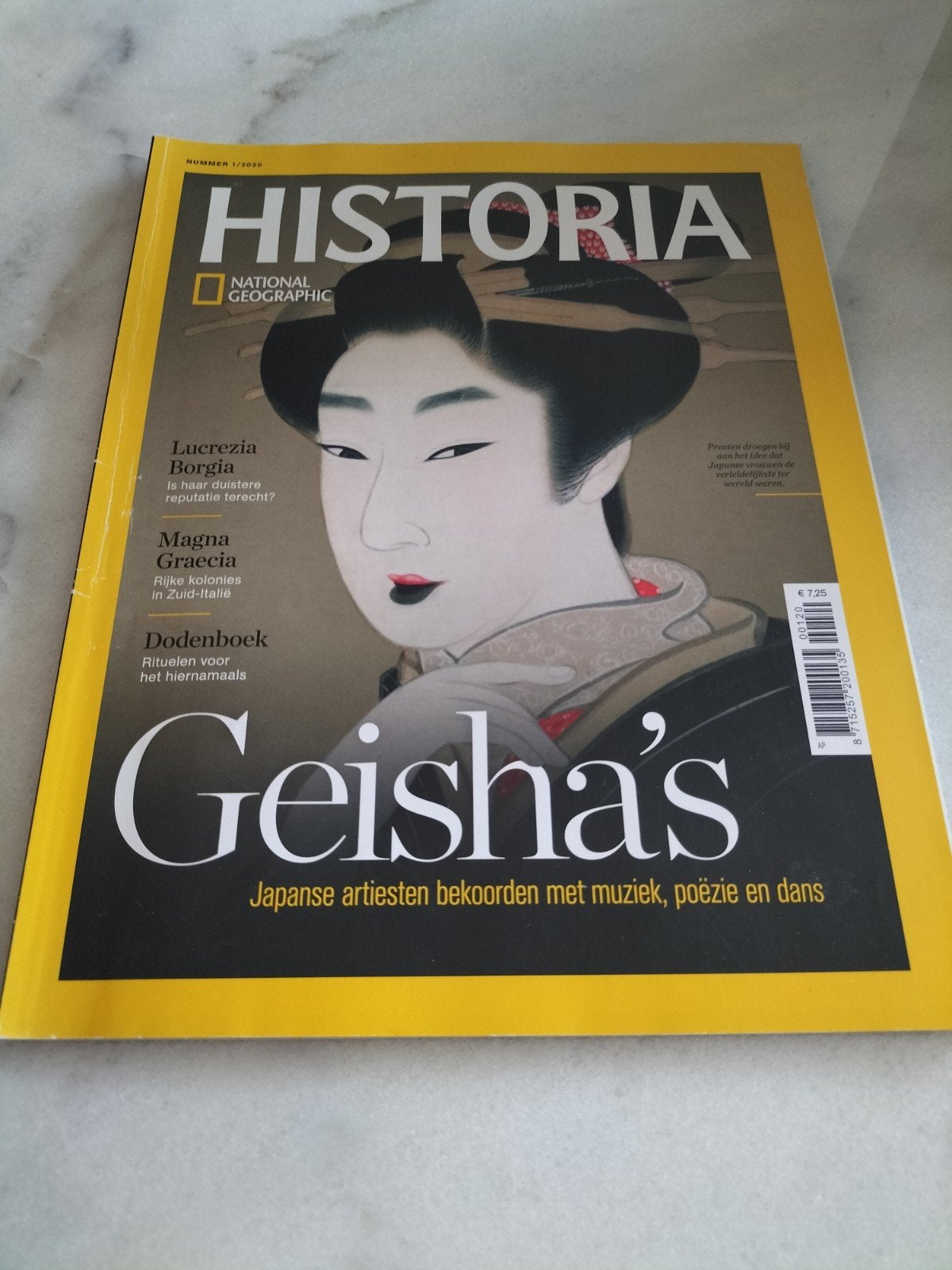Historia National Geographic: Geisha's (nummer 1/2020), Ophalen of Verzenden, Zo goed als nieuw, Overige typen