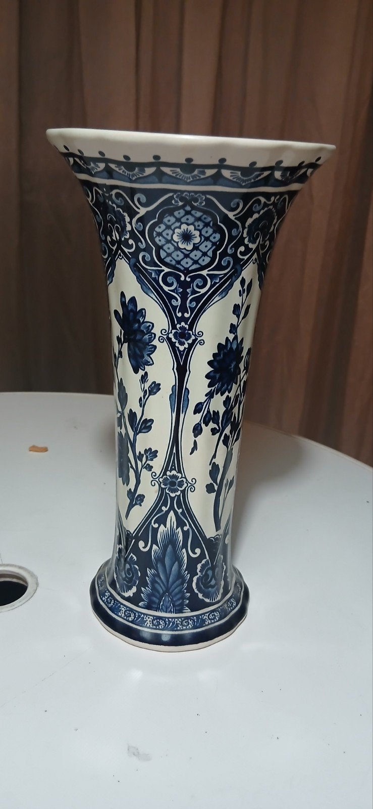 Prachtige Delfts Blauwe Vaas - Handbeschilderd, Antiek en Kunst, Ophalen
