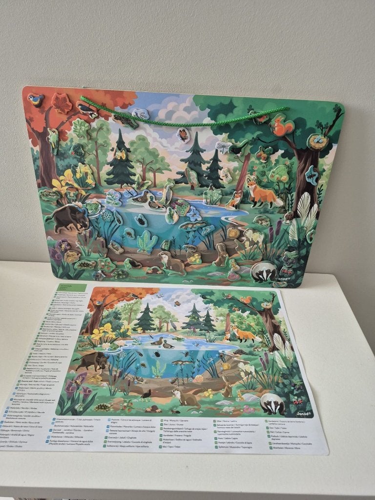Janod x WWF magnetisch bord Flora en Fauna, Kinderen en Baby's, Speelgoed | Educatief en Creatief, Ophalen of Verzenden, Zo goed als nieuw