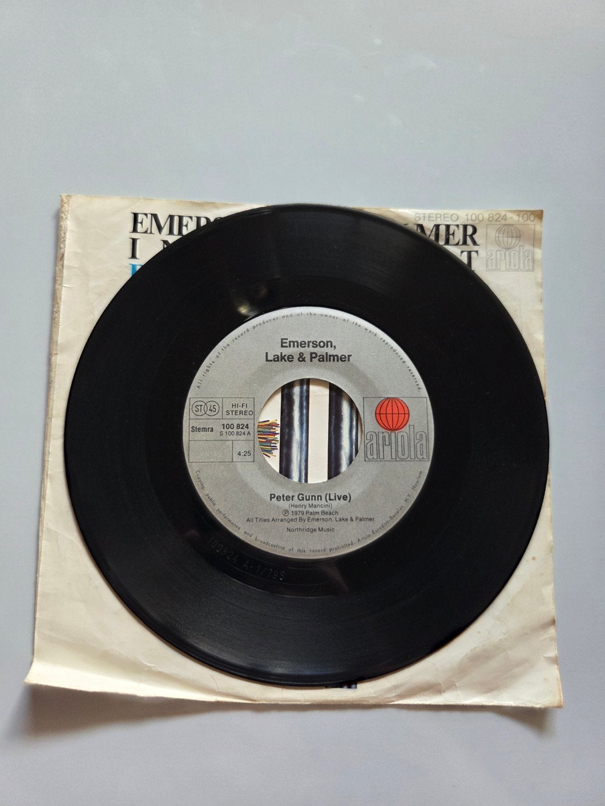 Emerson, Lake & Palmer - Peter Gunn, Gebruikt, 7 inch, Single, Ophalen of Verzenden