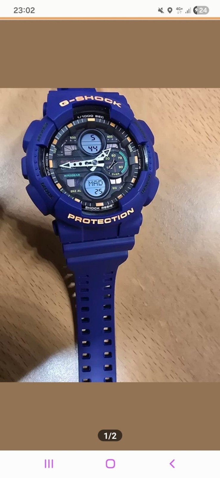 Casio G-Shock Horloge - Blauw, Zo goed als nieuw, Ophalen of Verzenden, Zo goed als nieuw, Casio