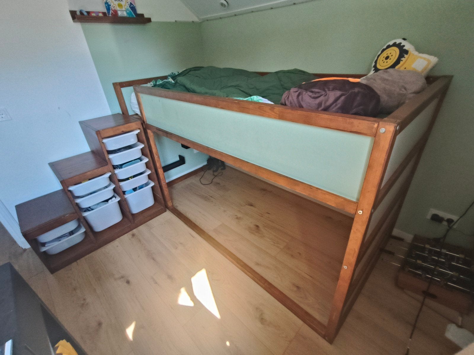 Ikea kura keerbaar bed, Ophalen, Gebruikt, 90 cm, Eenpersoons