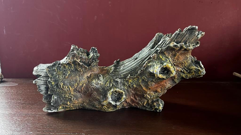 Nep boomstronk aquarium 27x17 cm, Ophalen, Gebruikt, Overige typen