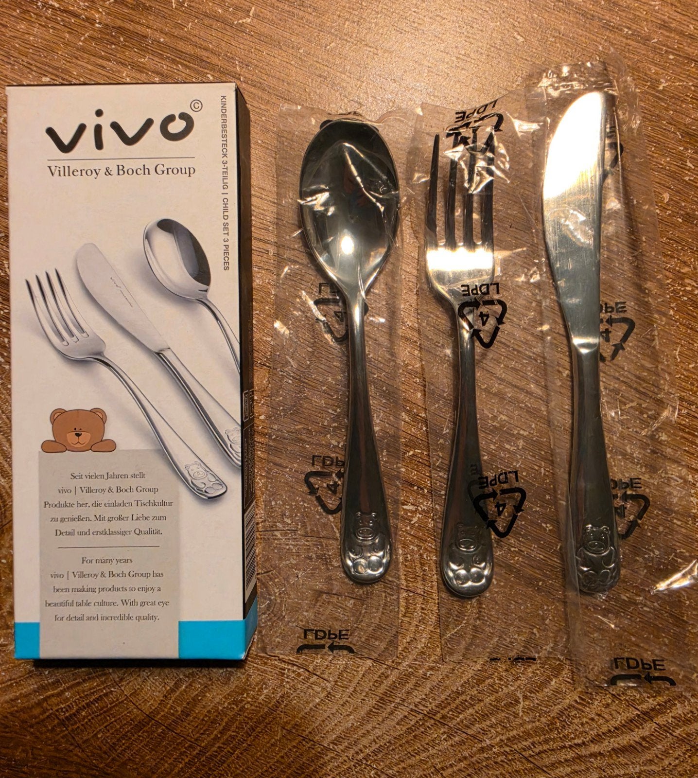 Vivo Kinderbestek-set 3dlg (nieuw), Villeroy & Boch, Kinderbestek, Bestekset, Nieuw