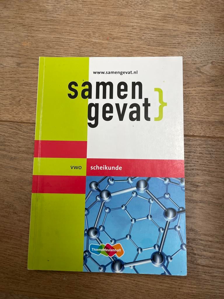 Samengevat VWO Scheikunde - Thiememeulenhoff, Ophalen of Verzenden, Beta, Zo goed als nieuw, Overige niveaus