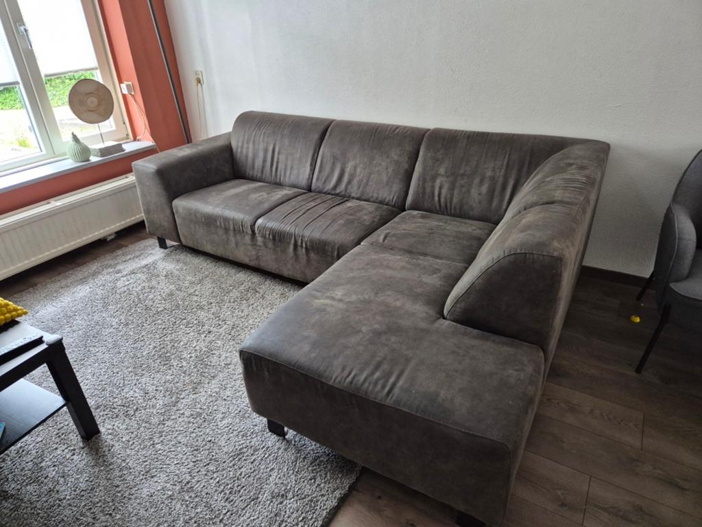 Comfortabele Hoekbank Nino (leenbakker), Ophalen, 250 tot 300 cm, Gebruikt, Hoekbank