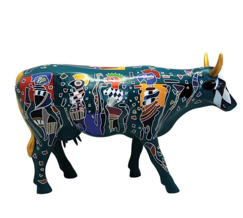 Nieuw Cow Parade koe Friends large gratis verzending., Antiek en Kunst, Kunst | Designobjecten, Ophalen of Verzenden