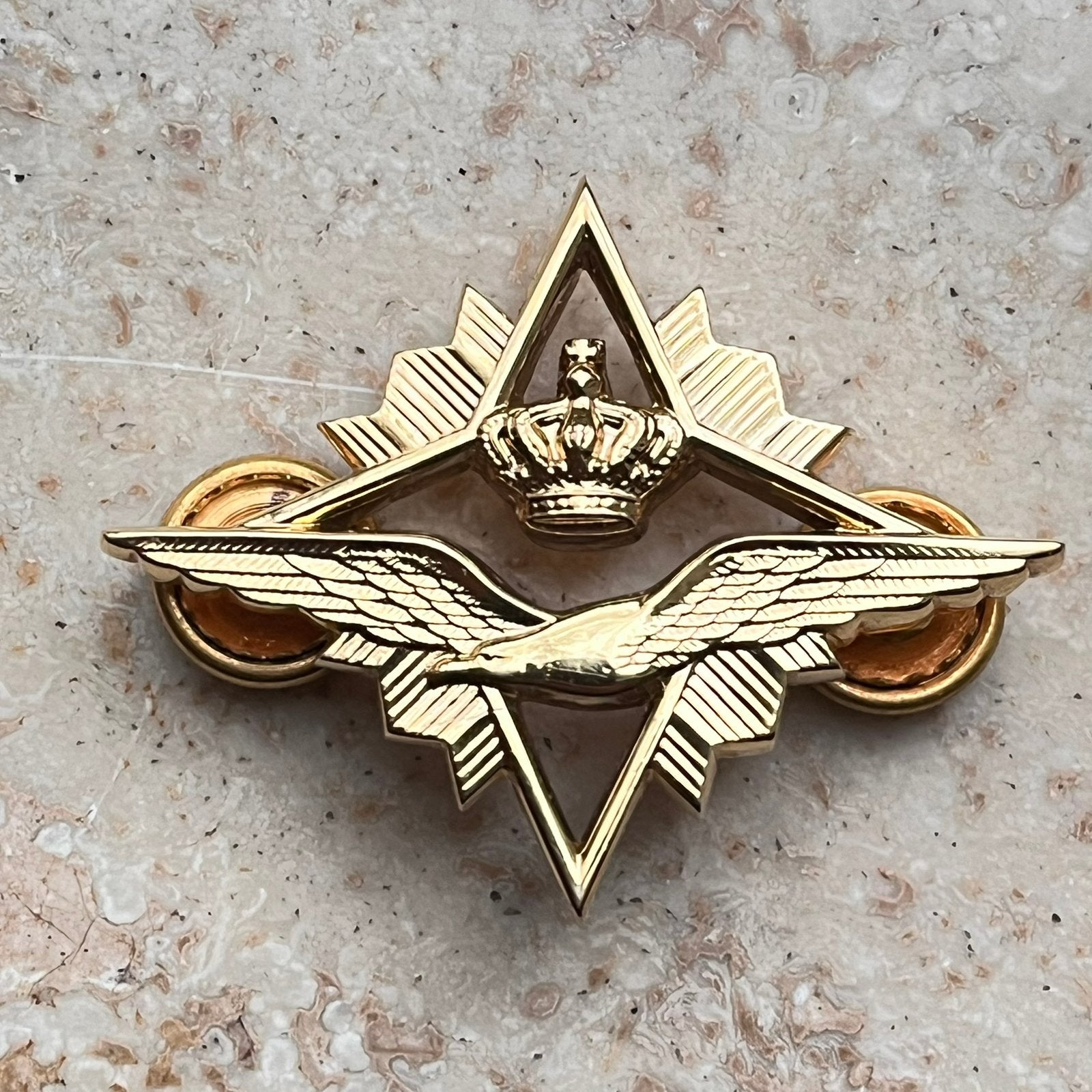 KIN LUCHTMACHT BORST BREVET  HOGERE MILITAIRE VORMING, Ophalen of Verzenden, Luchtmacht, Nederland, Embleem of Badge