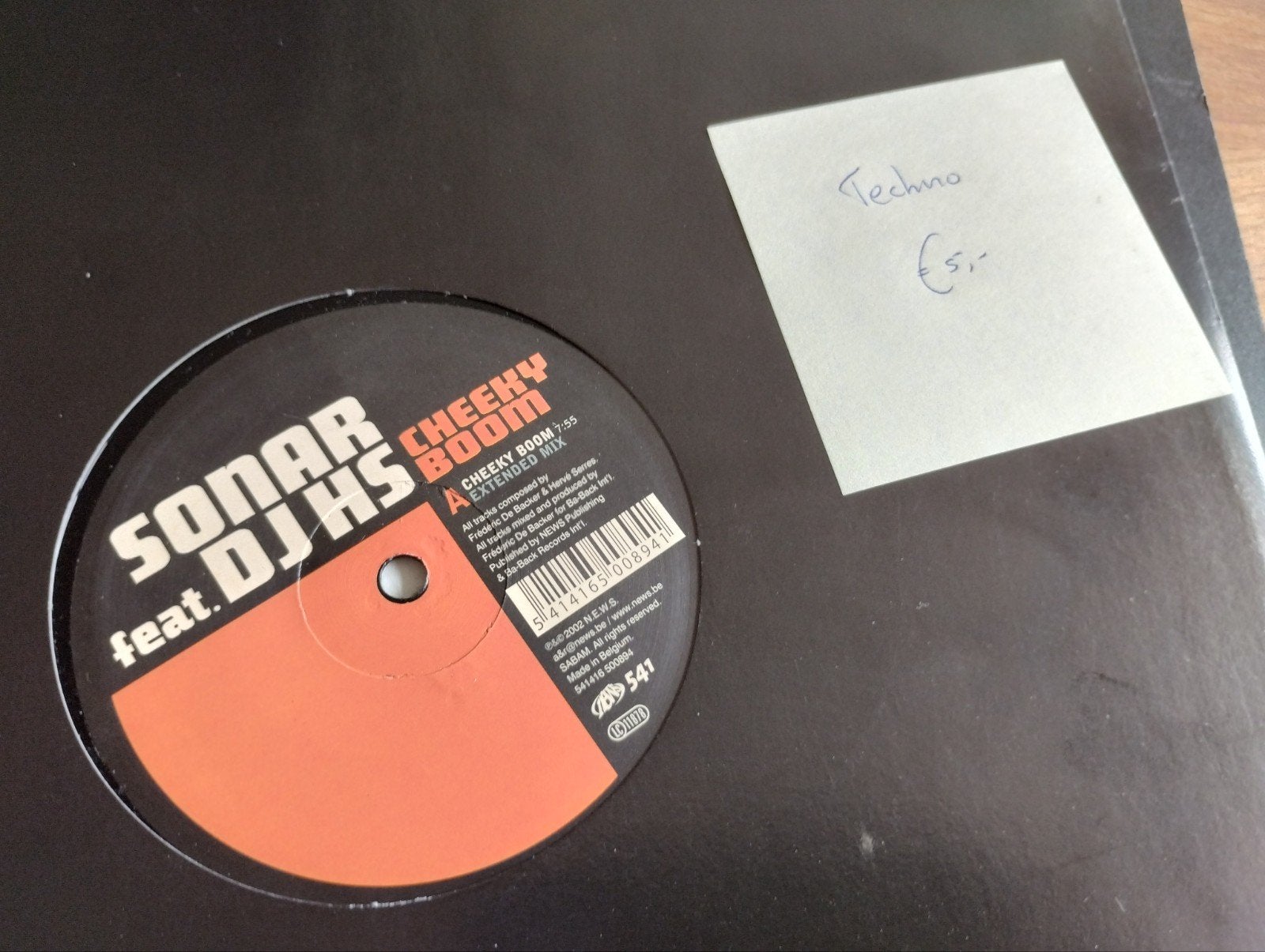 Sonar feat. DJ HS - Cheeky Boom (Extended Mix) Vinyl, Cd's en Dvd's, Cd's | Dance en House, Gebruikt, Techno, Single, Ophalen of Verzenden
