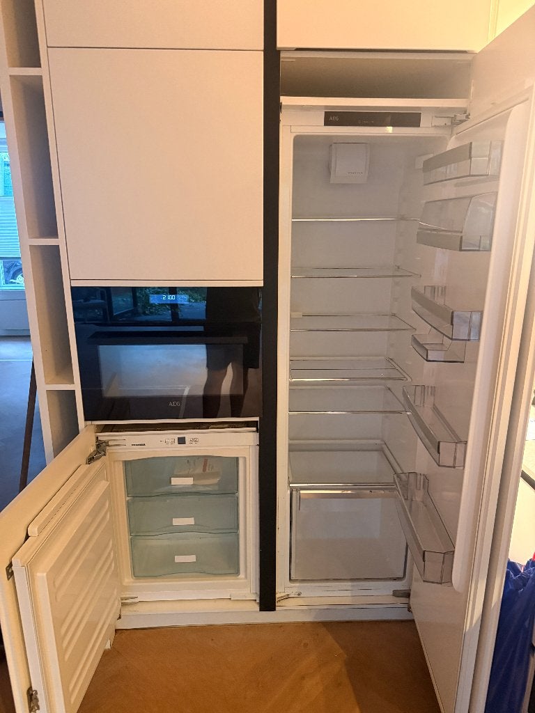 Complete keuken uit 2019 met apparatuur (excl. vaatwasser), Ophalen, Gebruikt, Wit, Hoekkeuken