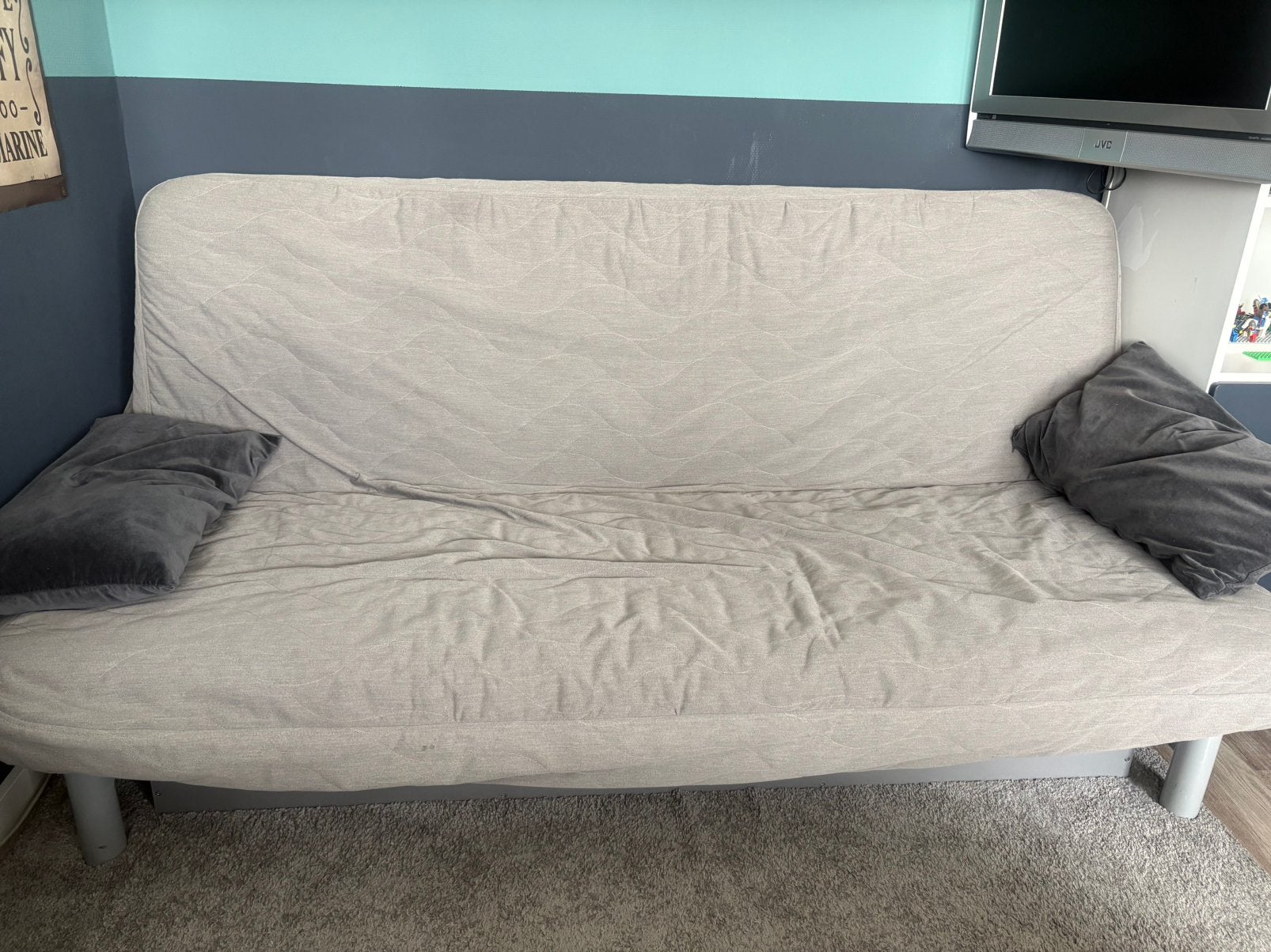 Beddinge slaapbank IKEA, Huis en Inrichting, Ophalen, Zo goed als nieuw, Tweepersoons, 140 cm