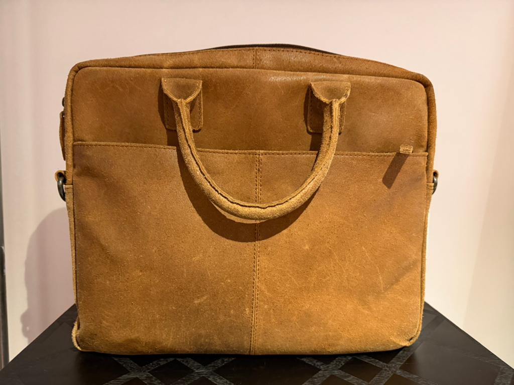 DSTRCT laptop tas leer bruin, Computers en Software, Laptoptassen, Bruin, Gevoerd laptopvak, Aktetas, Ophalen of Verzenden