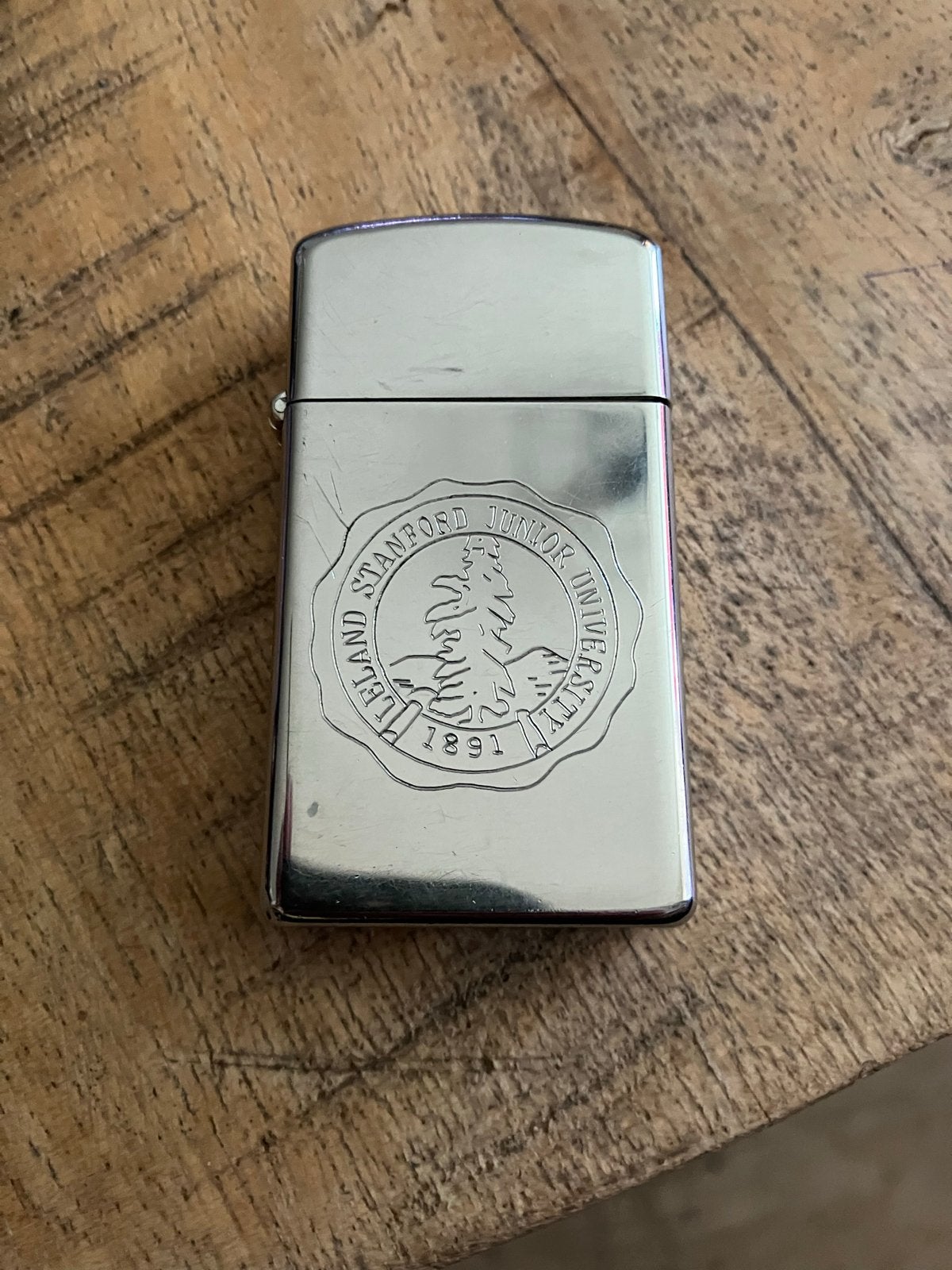 Zippo aansteker 1983 Stanford University, Verzamelen, Ophalen of Verzenden, Zo goed als nieuw, Aansteker