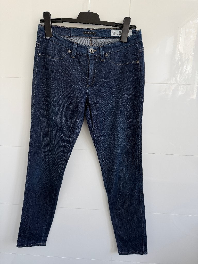 Broek Sisley maat 31 blauw, Blauw, Sisley, Zo goed als nieuw, Lang