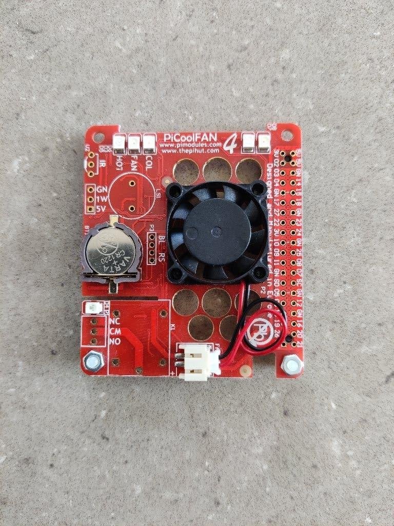 PiCoolFAN4 voor Raspberry PI, Computers en Software, Ophalen of Verzenden, Gebruikt, Luchtkoeling