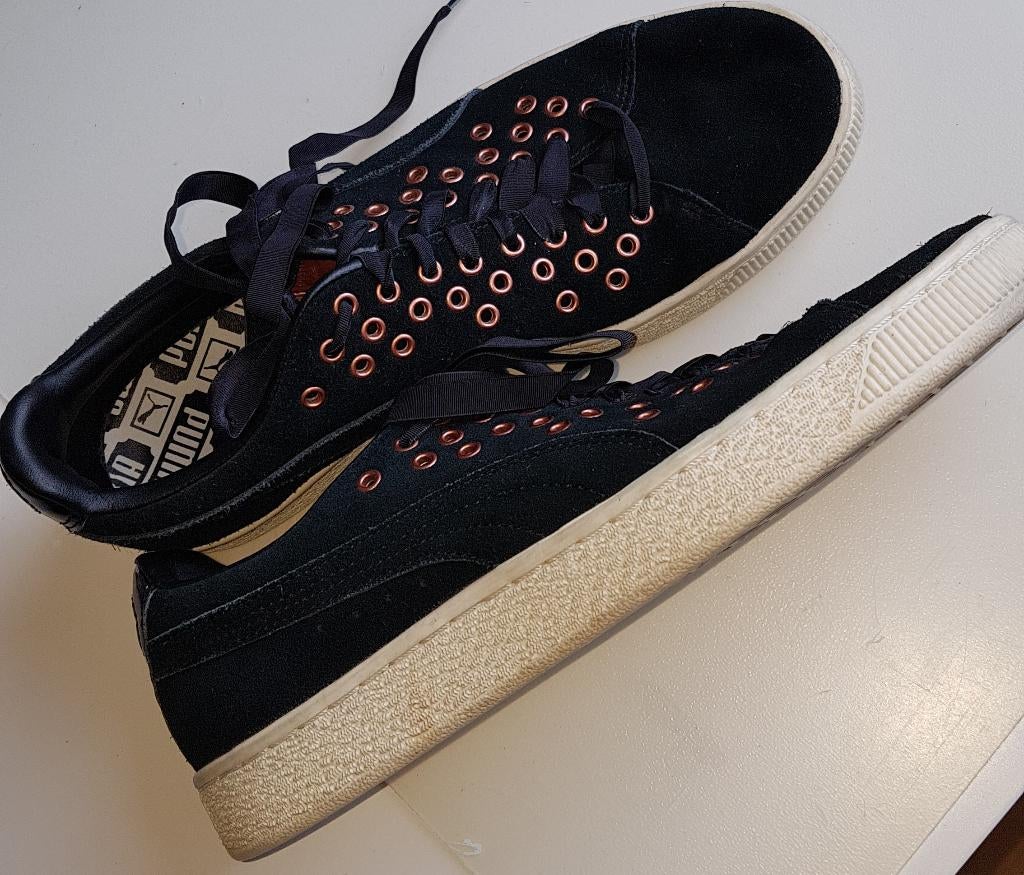 Puma sneakers zwart leer maat 40.5, Puma, Zwart, Nieuw, Ophalen of Verzenden