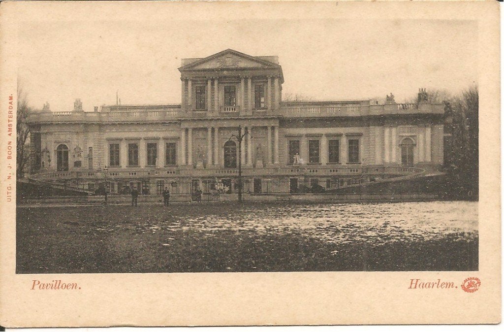 Oude Ansichtkaart Paviljoen Haarlem (Ongelopen), Ophalen of Verzenden, Voor 1920, Ongelopen, Noord-Holland