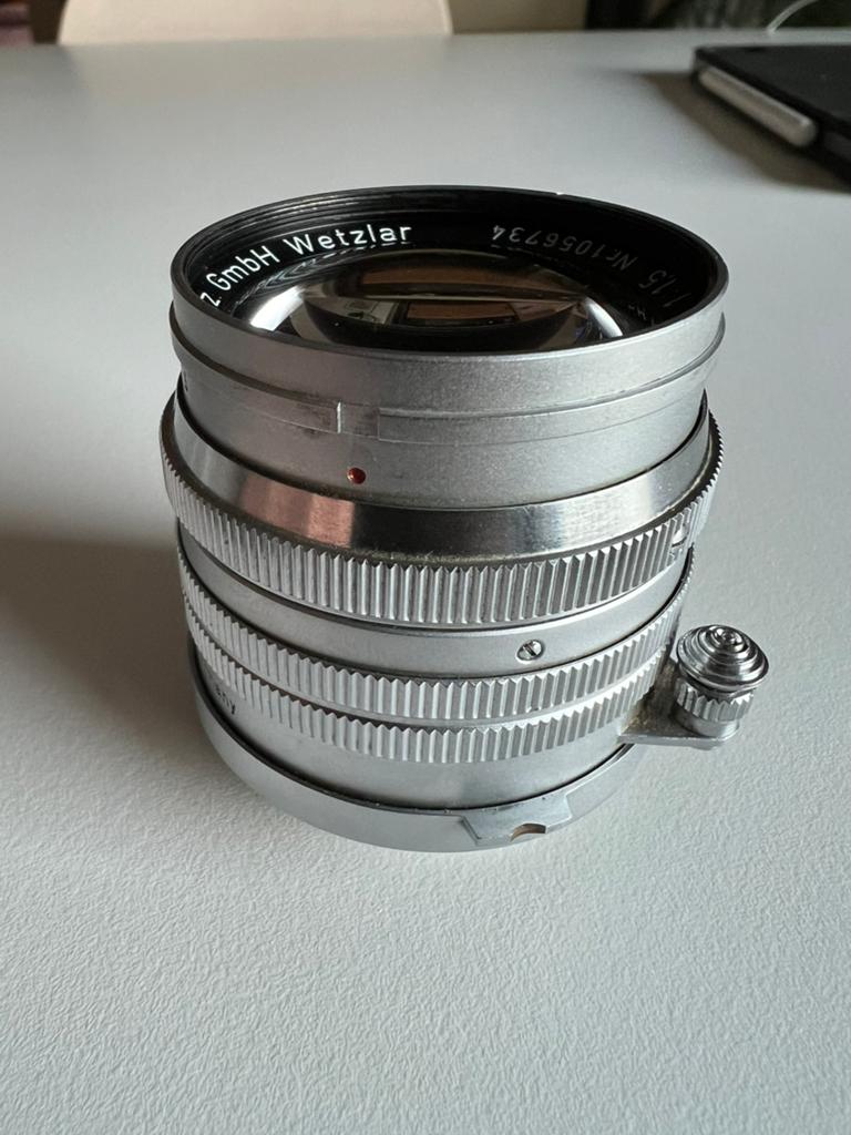 Leica summarit 50mm 1.5 ltm, Gebruikt, Leica, Ophalen of Verzenden, Standaardlens