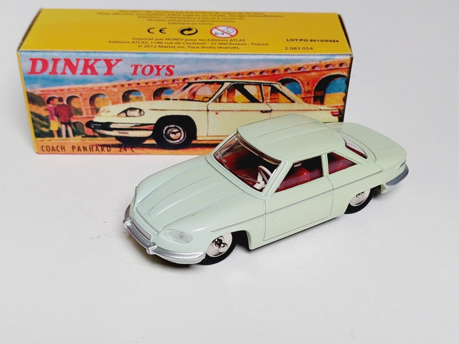 Dinky Toys Atlas 524 Panhard 24C - Met doos, Ophalen of Verzenden, Gebruikt, Auto, Dinky Toys