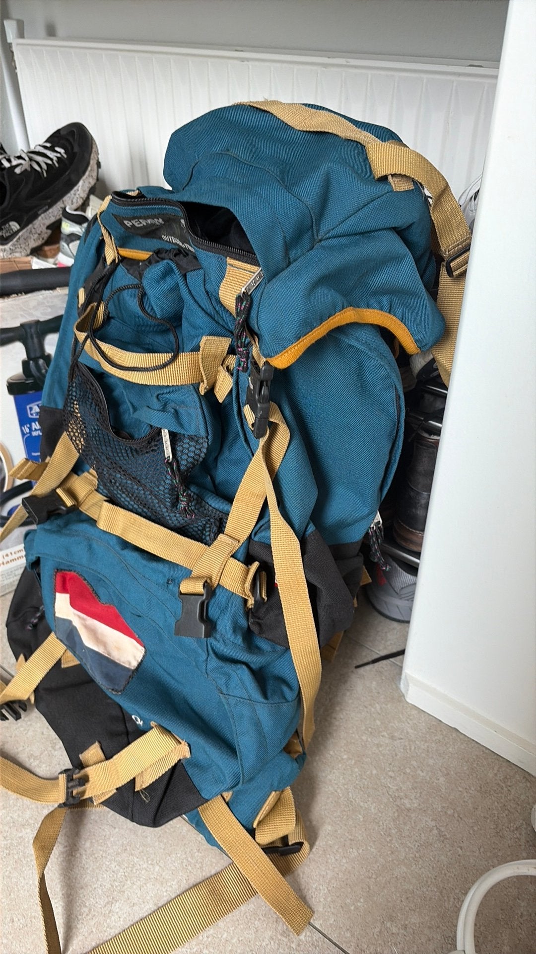 Rugzak 70 liter gratis, Ophalen, 30 cm of meer, Blauw, Zo goed als nieuw