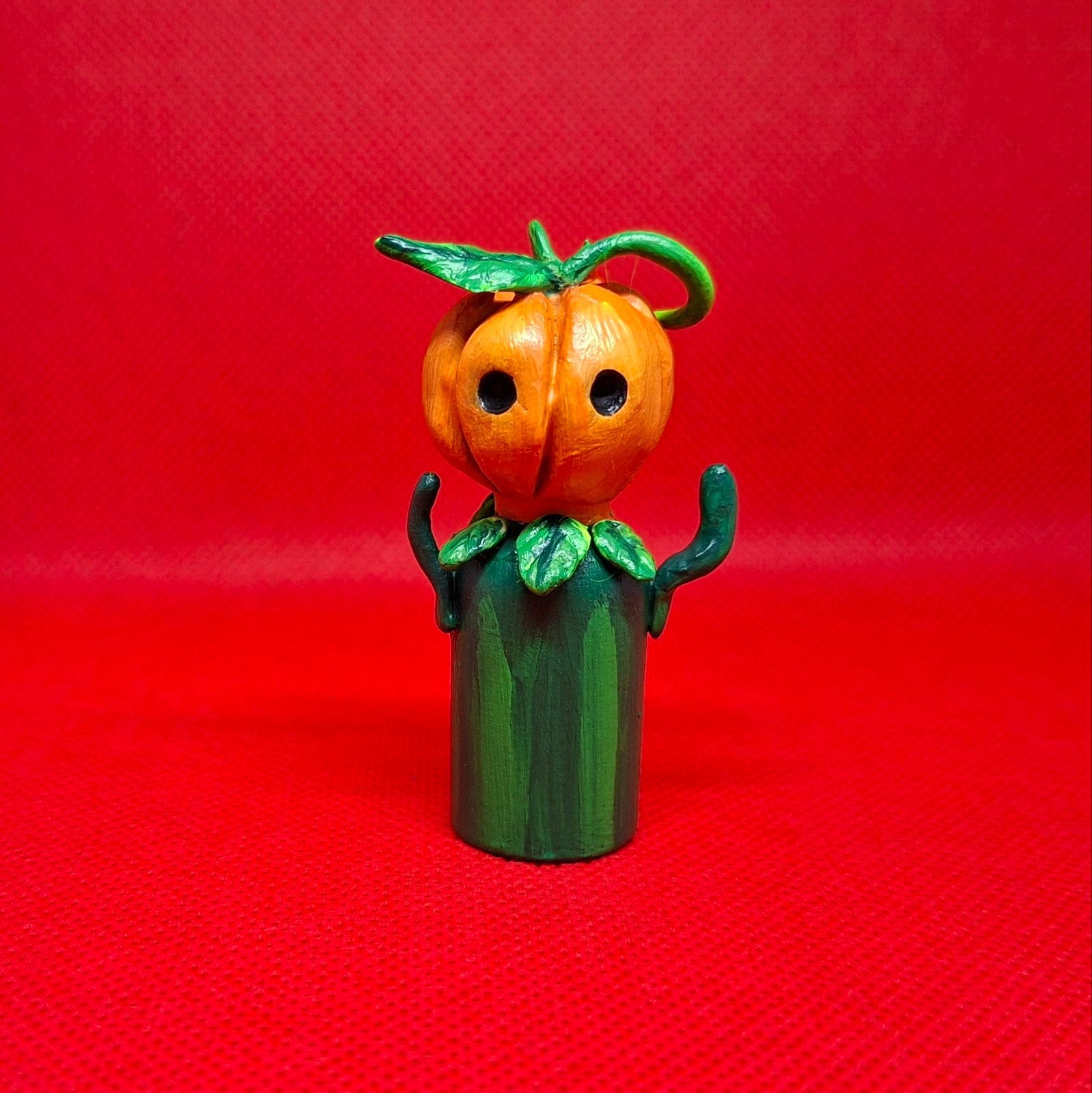 Handgemaakte Pompoen Pegdoll - Uniek Decoratiestuk, Ophalen of Verzenden, Nieuw