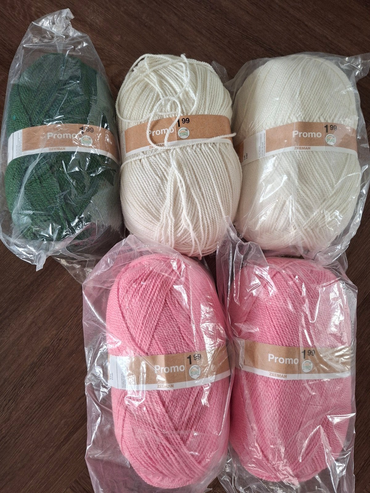 Zeeman Promo Wol/Garen - Nieuw (5 bollen), Ophalen of Verzenden, Nieuw, Breien of Haken, Wol of Garen