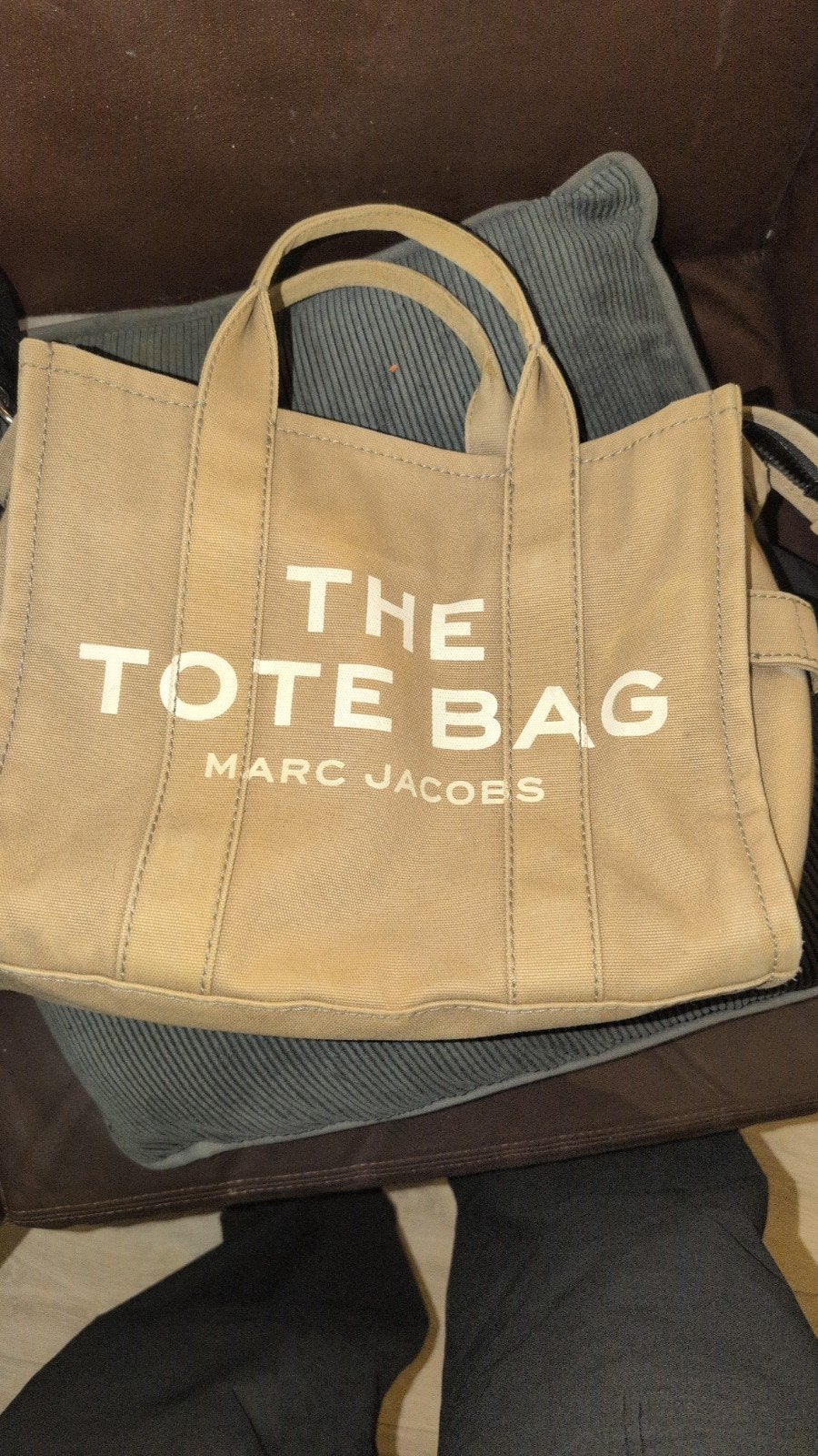 Marc Jacobs The Tote Bag - Beige Canvas, Ophalen of Verzenden, Zo goed als nieuw, Beige, Handtas
