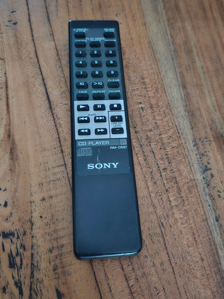 Sony afstandsbediening RM-D597, Audio, Tv en Foto, Ophalen of Verzenden, Gebruikt