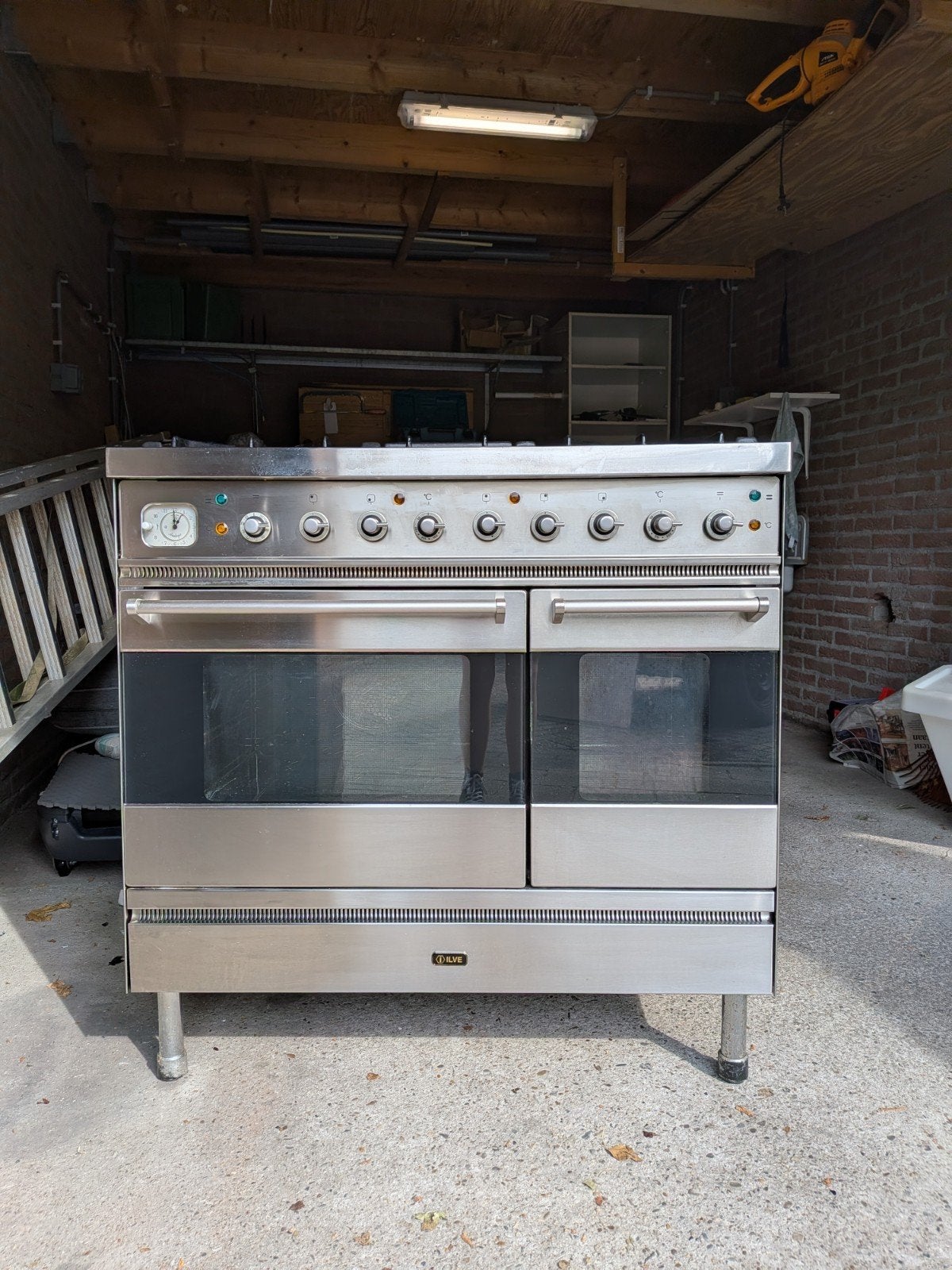 ILVE-Boretti 5-pits gasfornuis met elektrische ovens, Ophalen, Gebruikt, 60 cm of meer, Gas