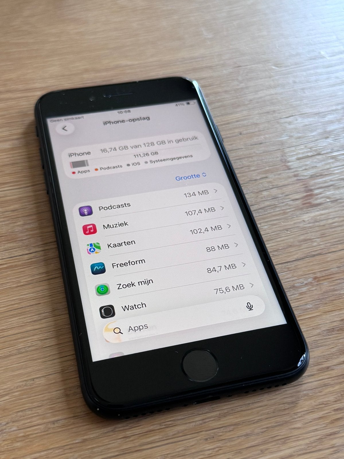 Apple iPhone SE (3e generatie) – 128GB – Originele Staat, IPhone SE (2016), 1 park way apple, Ophalen of Verzenden, Zo goed als nieuw