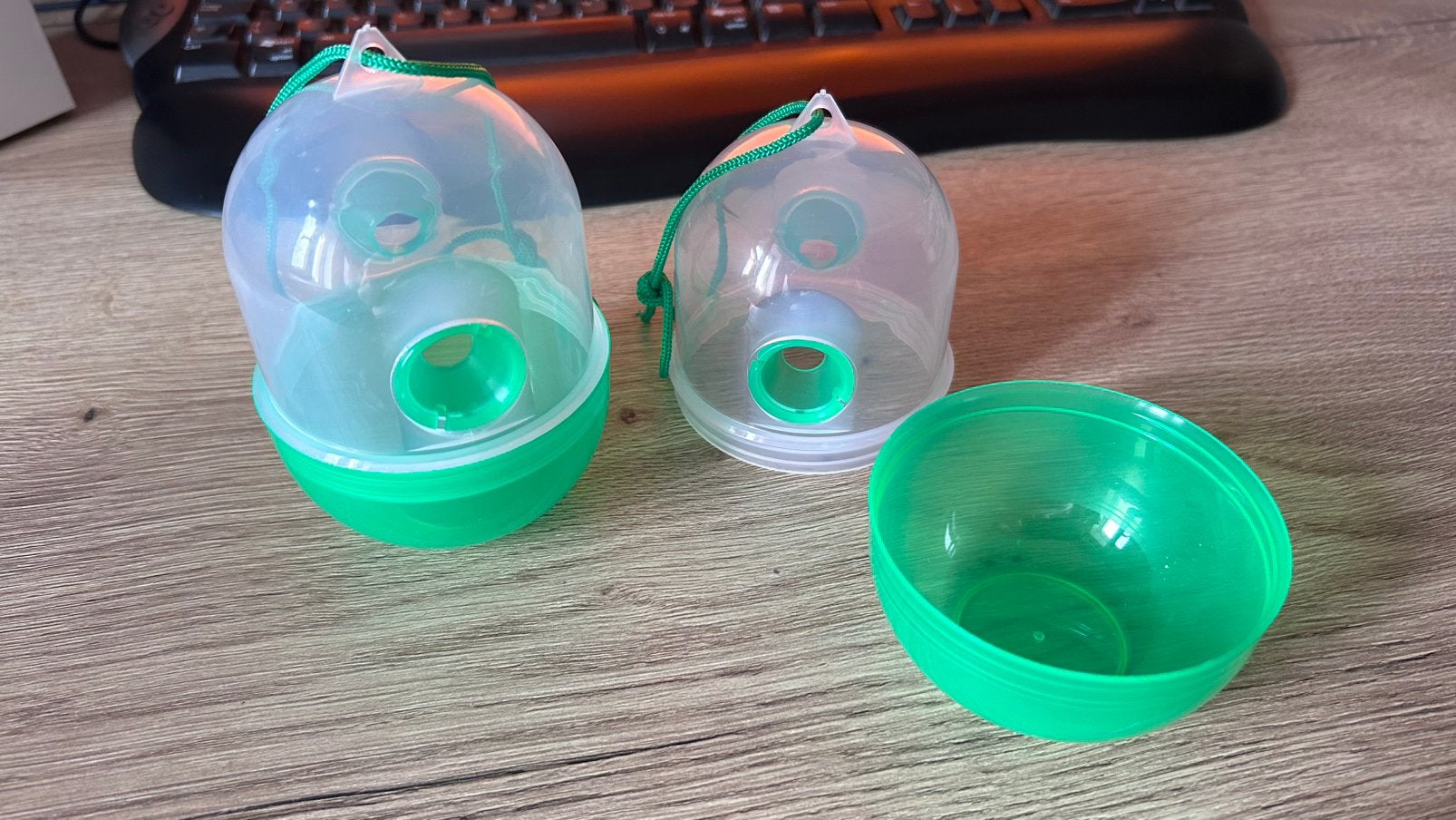 Wespenvanger groen/transparant (set van 2) (meerdere sets), Tuin en Terras, Ophalen of Verzenden, Nieuw