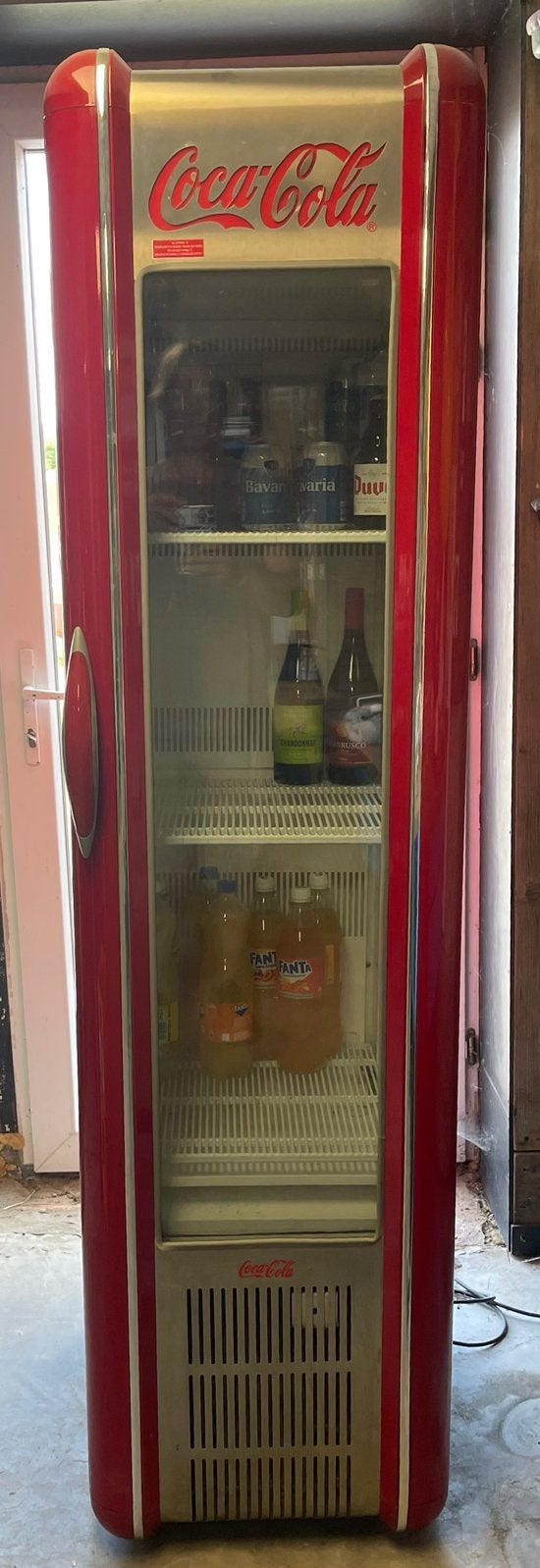 retro Coca-Cola Slimline koelkast, Ophalen, Zo goed als nieuw, Gebruiksvoorwerp