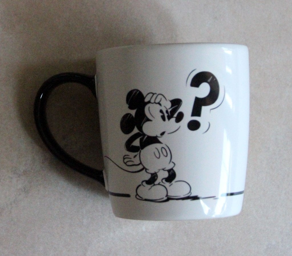 Walt Disney Mickey Mouse tas mug tasse Disneyland Parijs, Verzenden, Mickey Mouse, Zo goed als nieuw, Beeldje of Figuurtje